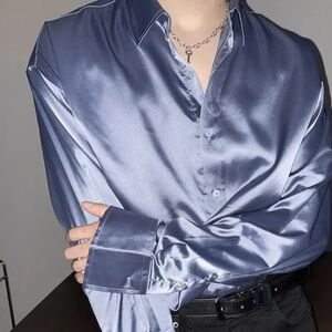 Men’s Blue Long Sleeve Shirt